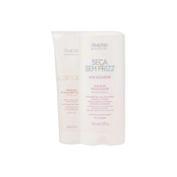 Kit Amend Essencial Acidificante e Leavein Redução de Frizz e Alinhamento – Kit de Tratamento para Cabelos –