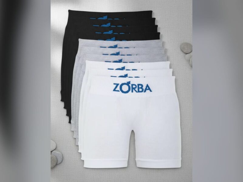 Kit Com 10 Cuecas Boxer Infantil Seamless Zorba