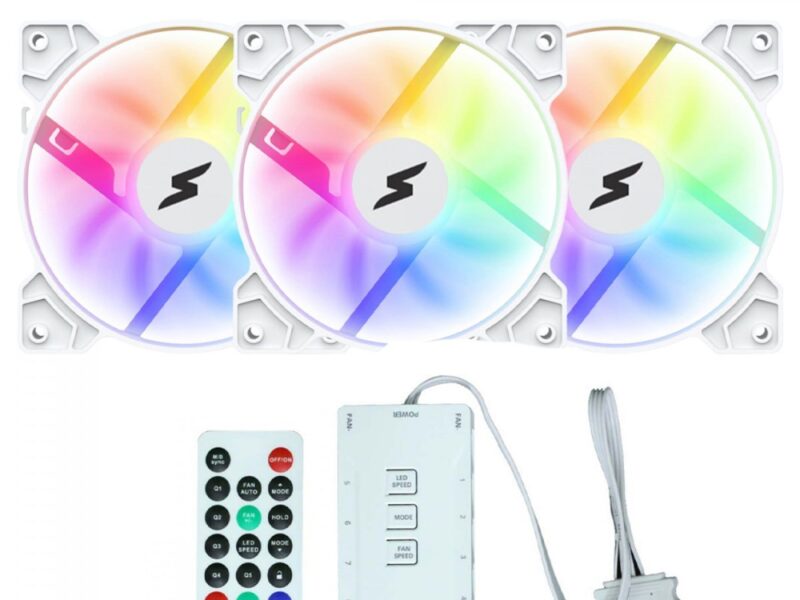 Kit Fan SuperFrame Swift 3x120mm ARGB White SF-03 | Terabyte