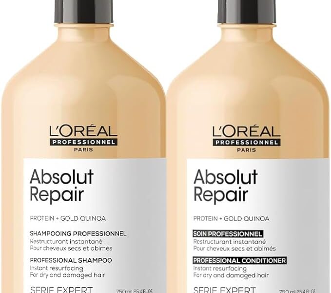 Kit L’Oréal Professionnel Absolut Repair Gold Quinoa Protein Duo 750ml (2 produtos)