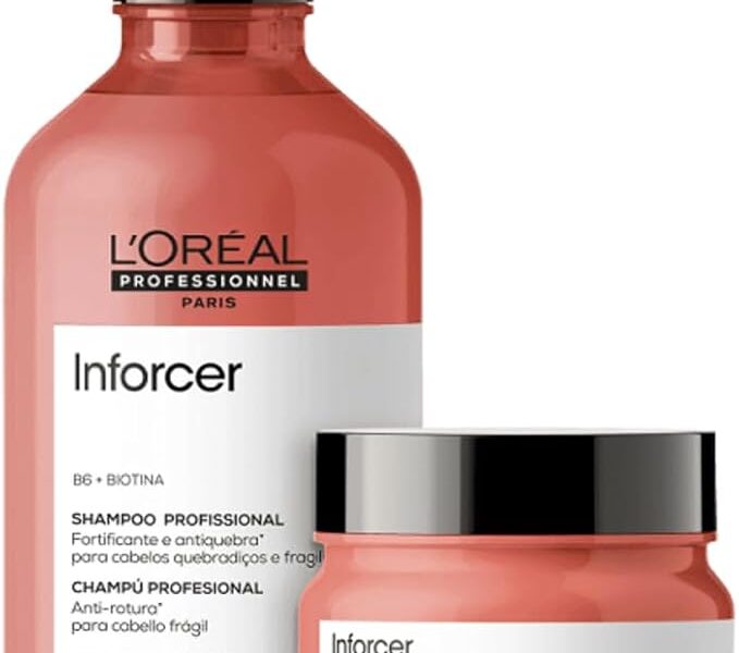 Kit L’Oréal Professionnel Inforcer Serie Expert Shampoo 300ml + Máscara 250g (2 Produtos)
