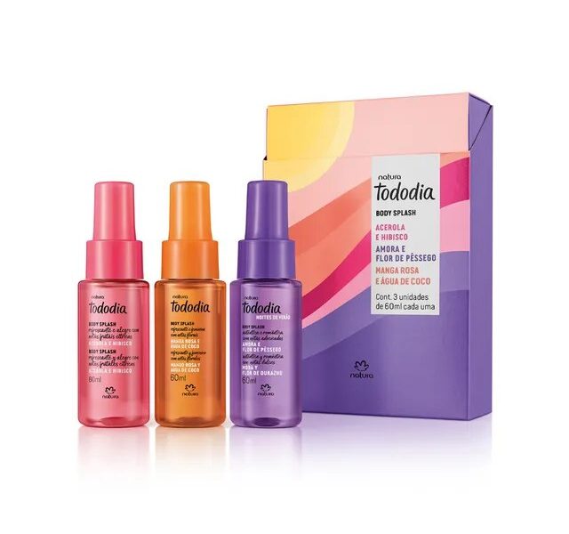 Kit Natura Tododia Body Splash Miniaturas Verão (3 Unidades)