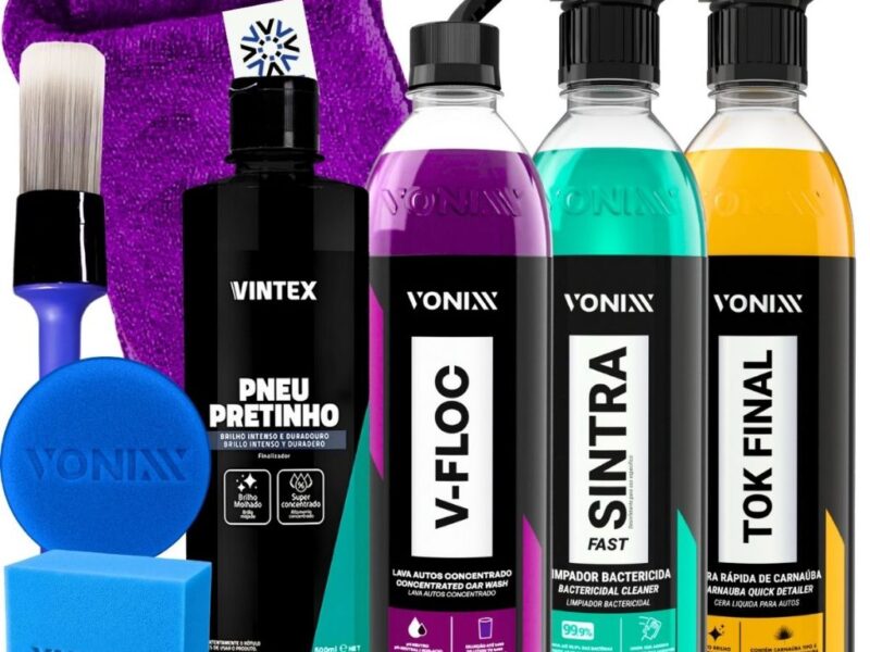 Kit Shampoo V-Floc Cera Tok Final Limpador Sintra Fast Vonixx Pretinho Vintex