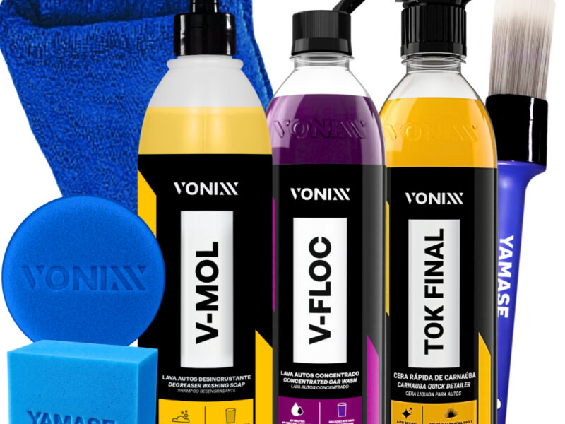 Kit Tok Final V-Floc V-Mol Shampoo Automotivo Desincrustante Vonixx