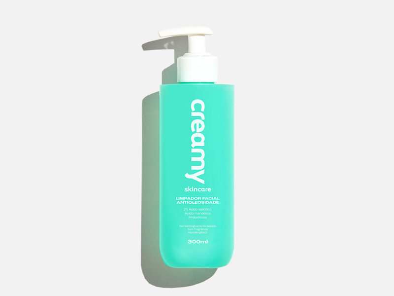 LIMPADOR FACIAL ANTIOLEOSIDADE 300ML – CREAMY