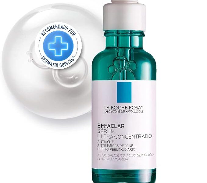 La Roche-Posay Effaclar Sérum Ultra Concentrado, Sérum Antiacne, Reduz Espinhas, Cravos, Marcas de Acne e Poros Visíveis