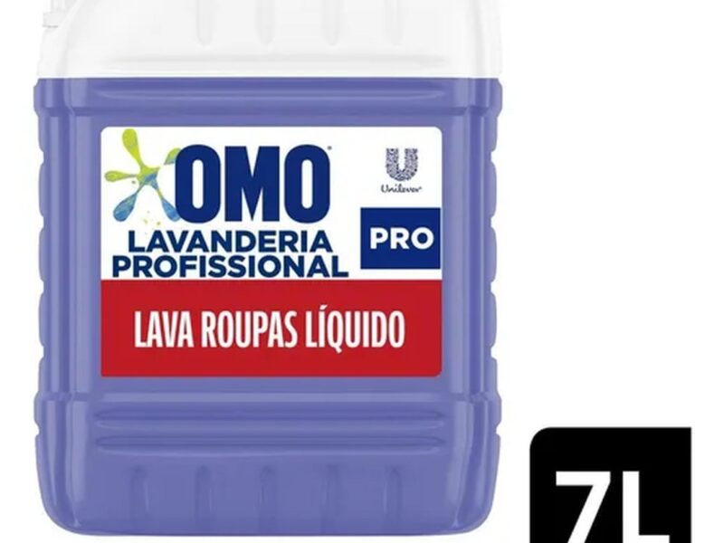 Lava Roupas Líquido Omo Lavanderia Profissional Lavagem 7 L