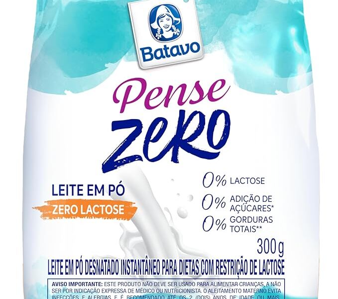 Leite em Pó Desnatado Instantâneo Batavo Pense Zero Sachê 300g