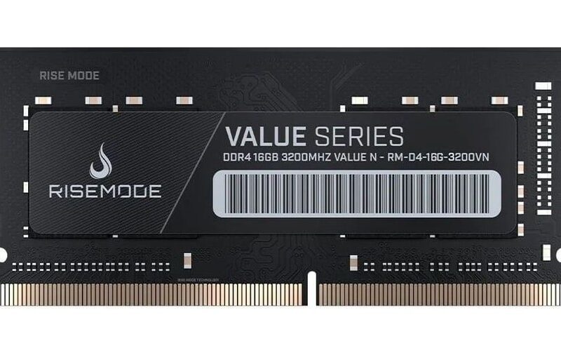 Memoria RAM Para Notebook Rise Mode Value, 16GB, 3200MHZ, DDR4, CL22 – RM-D4-16G-3200VN