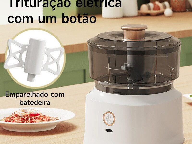 Mini Processador De Alimentos Elétrico Picador De Alho Triturador De Pimenta 350ml
