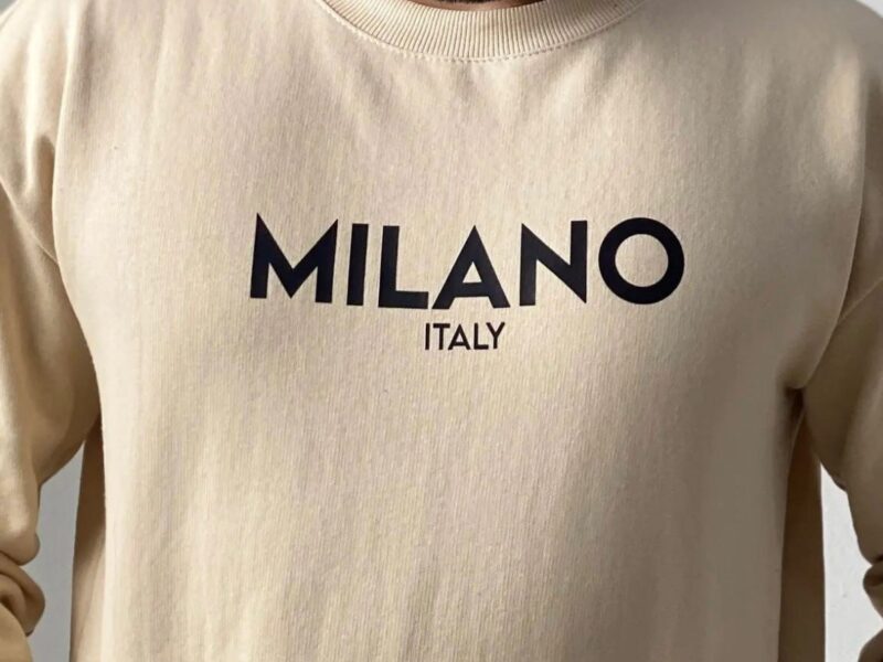 Moletom Milano Gola Redonda Careca Estampa Original