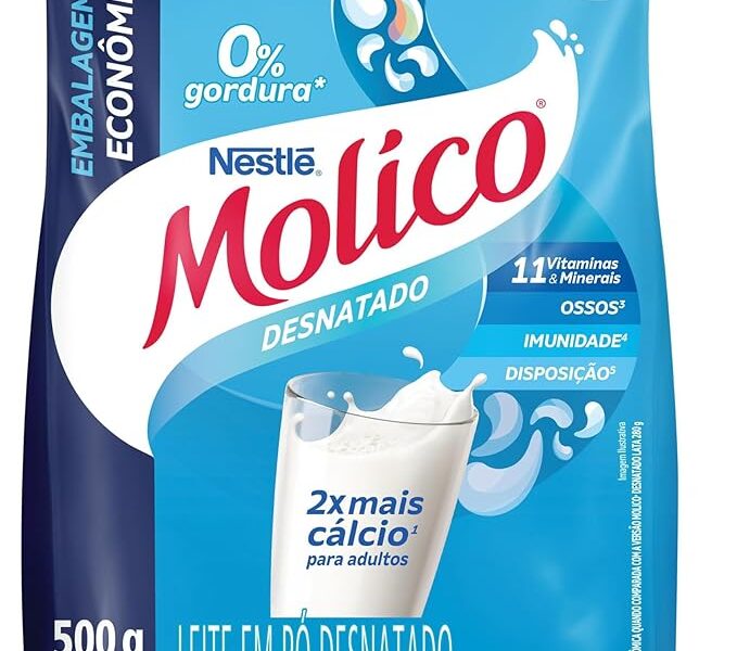 Molico Leite Em Pó Desnatado Total Cálcio 500G