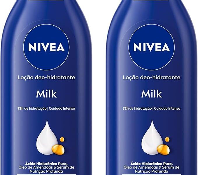 NIVEA Kit Loção Hidratante Milk Pele Seca a Extrasseca 400ml (2 unidades)