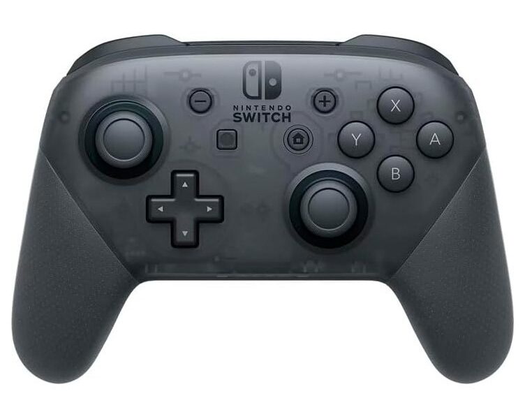 Nintendo, Controle Nintendo Switch, Pro, Sem Fio, Vibração HD, Controle de Movimento, Funcionalidade Amiibo Embutida, Cinza