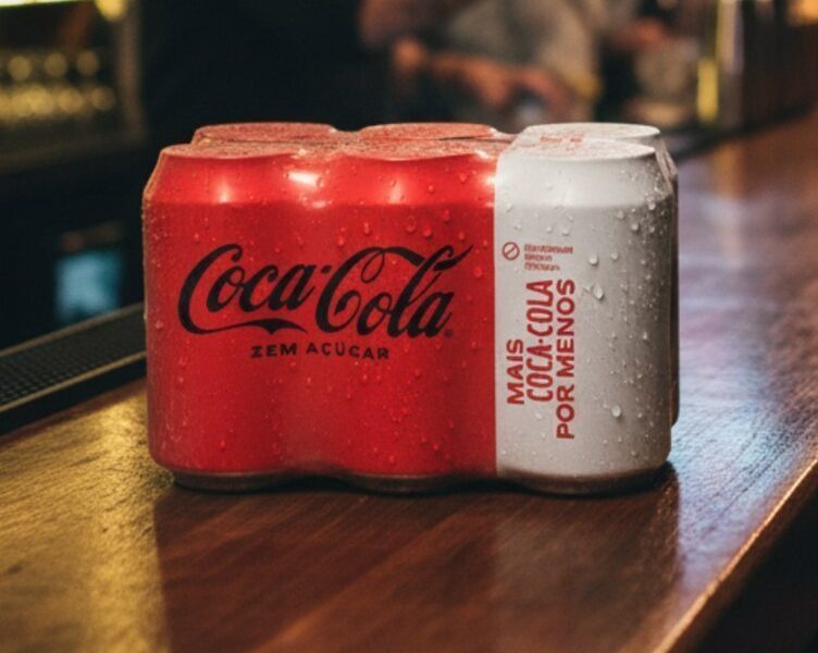 Pack de Coca-Cola sem Açúcar 350Ml 6 unidades