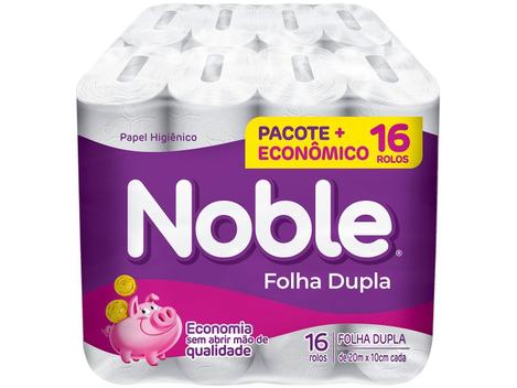 Papel Higiênico Folha Dupla Noble 16 Rolos 20m – Papel Higiênico –