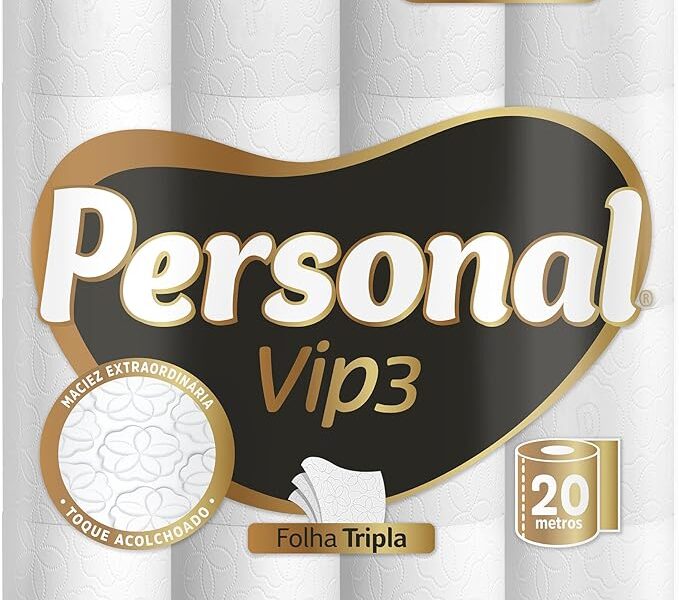 Personal Papel Higiênico Vip Folha Tripla, 32 Rolos De 20M