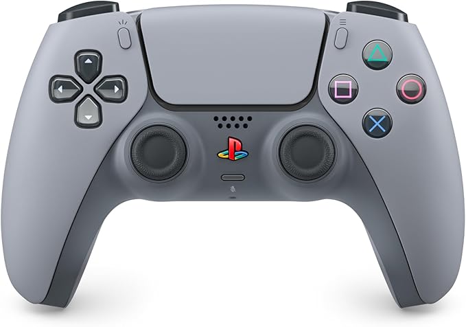 PlayStation – Controle sem fio DualSense – Edição limitada do 30º aniversário – Resposta tátil, Gatilhos adaptáveis, Sem fio – USB C – Compatível com PS5, PS4, PC, Mac, Android, iOS