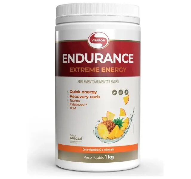 Pré-treino Endurance Extreme Energy Pote 1kg Vitafor Abacaxi