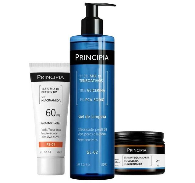 Principia Kit Completo Para Pele Sensível Com Fps 60