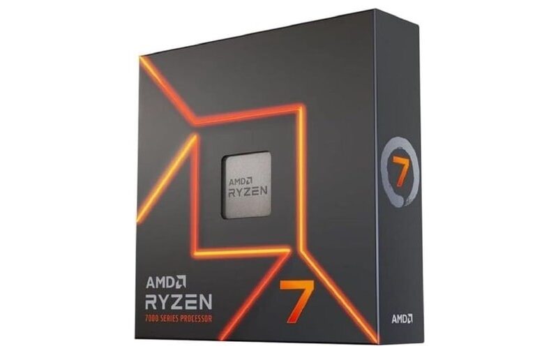 Processador AMD Ryzen 7 7700X Box (AM5/8 Cores/16 Threads/5.4GHz/40MB Cache/Radeon Graphics) Com Vídeo/Sem Cooler