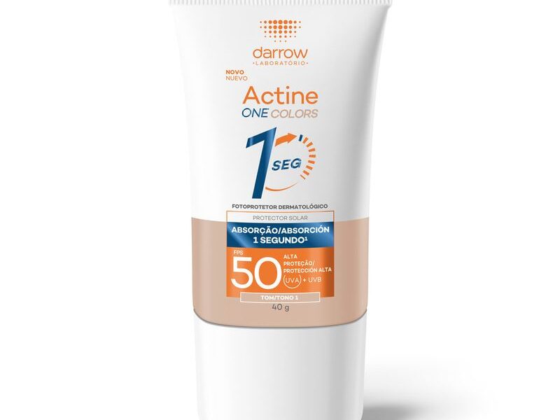 Protetor Solar Facial Darrow Actine Cor 1 One Colors Fps50 40g