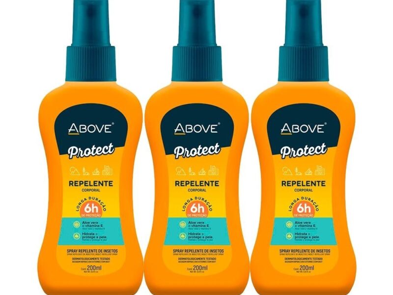 Repelente De Insetos Above Adulto Spray 200ml – Kit c/ 3 unidades