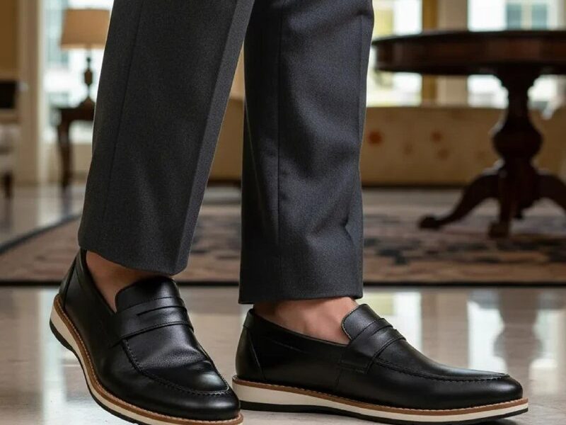 Sapato Mocassim Masculino Casual Confortável Couro Sintético