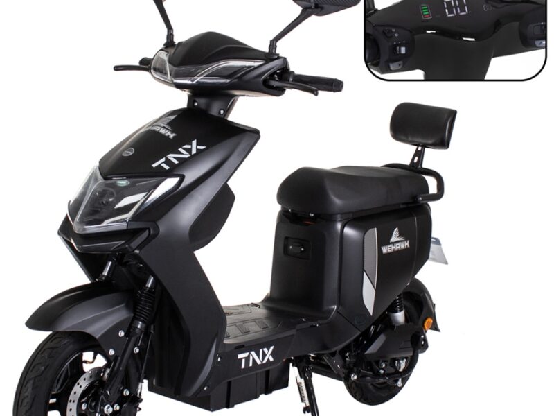 Scooter WeHawk TNX Wx-02 1000W Elétrica, 60V Bateria Chumbo 20Ah Chave Reserva e Painel Digital