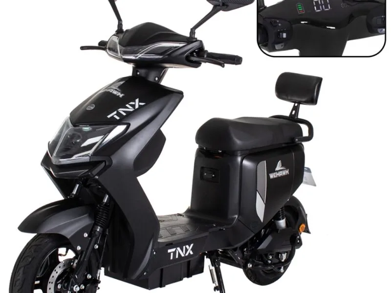 Scooter WeHawk TNX Wx-02 1000W Elétrica, 60V Bateria Chumbo 20Ah Chave Reserva e Painel Digital