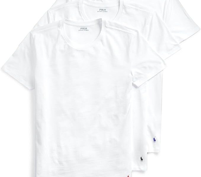 Segunda pele Camiseta de algodão de modelagem justa, POLO RALPH LAUREN, Masculino