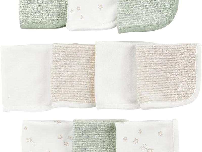 Simple Joys by Carter’s Unisex Babies’ Washcloth Set, Pack of 10