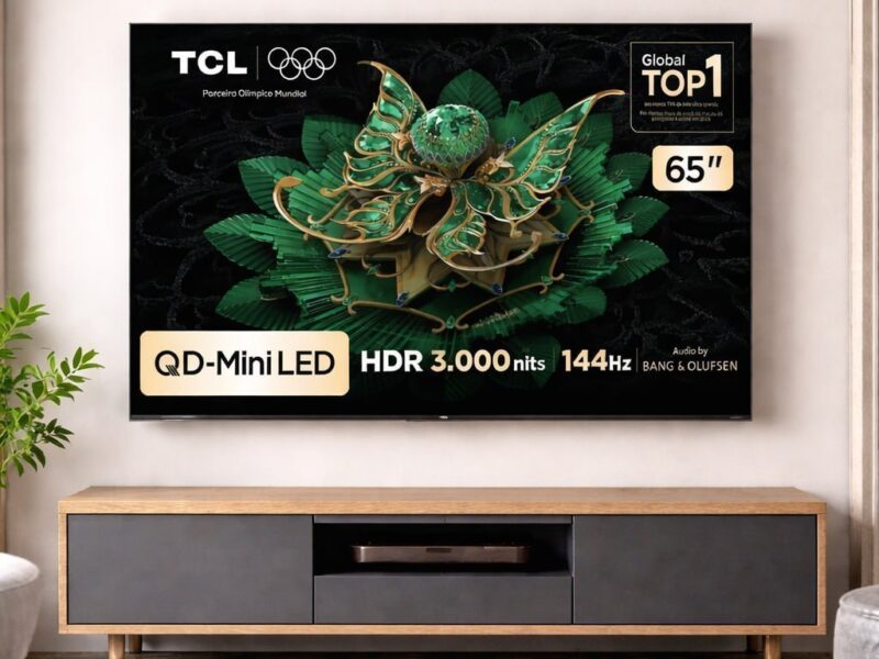 Smart TV TCL 65 Polegadas QLED Mini LED 4K C7K WiFi Bluetooth Google TV 4 HDMI 144Hz HDR10+ 65C7K