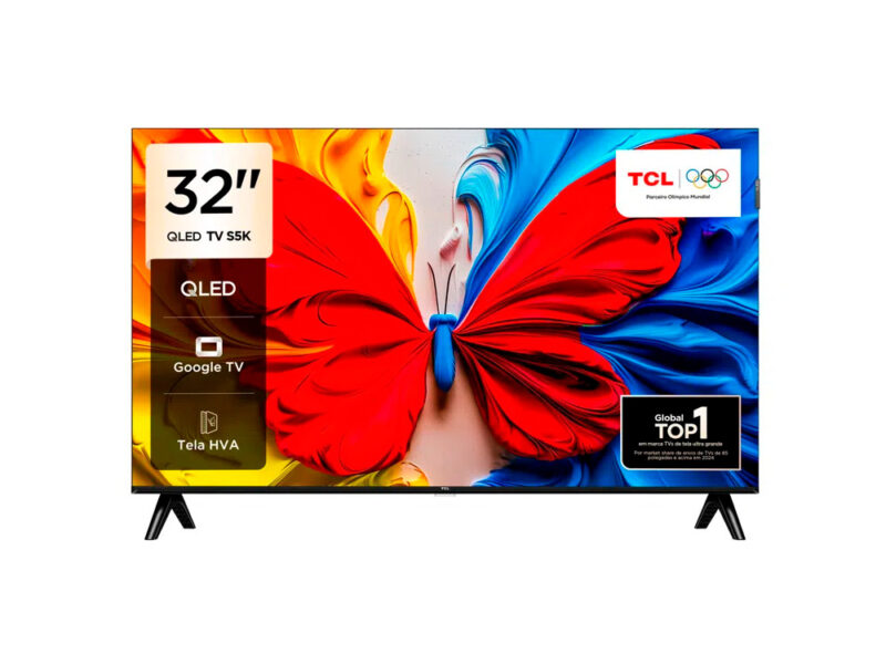 Smart Tv Tcl 32 Polegadas S5k Qled Fhd Hdr10 32s5k