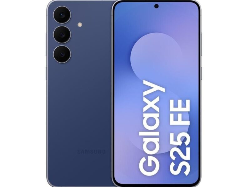 Smartphone Galaxy S25 FE 5G Tela 6,7P AMOLED 128GB 8GB RAM Câmera 50MP Samsung – Azul Marinho