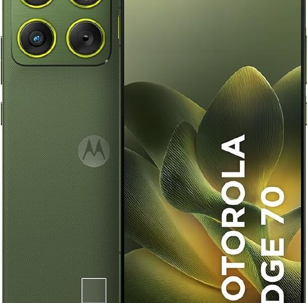 Smartphone Motorola Edge 70 5G – 256GB 24GB (8GB RAM + 16GB RAM Boost), Ultrafino, 3 cameras 50MP, Tela 1.5K extreme Amoled 120hz – Bronze Green