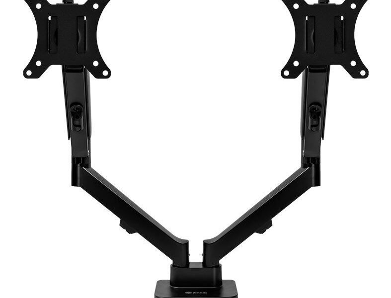 Suporte Articulado Pistão a Gás p/ 2 Monitores Zinnia Nimbo 210, 13” a 32”, Preto, ZNO-ZNNBO210-BK01 na S por R$ 114,00