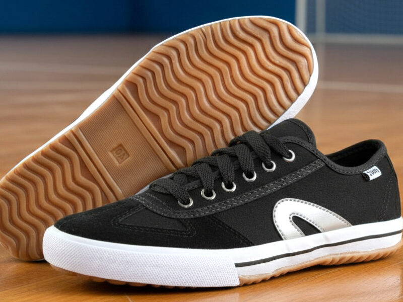Tênis Adex Masculino de Futsal Casual Vulcanizado Confortável Preto / Branco / Preto-branco