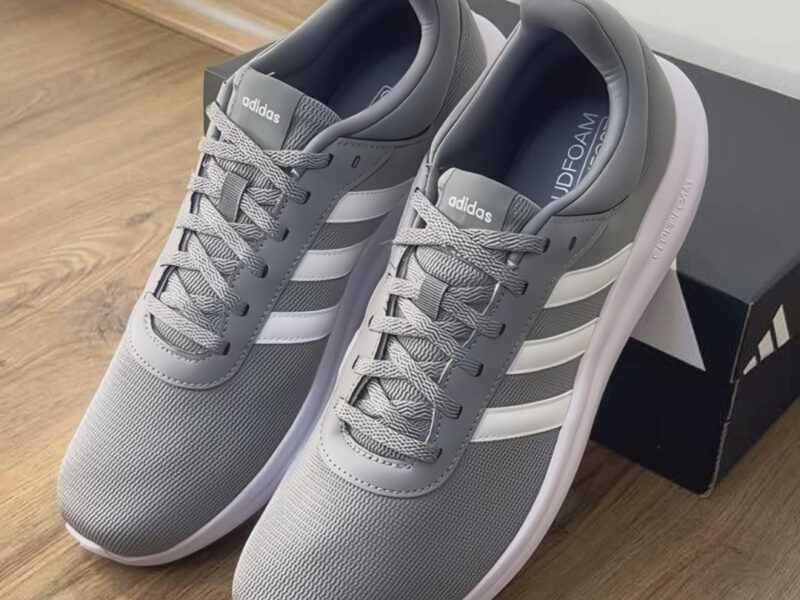 Tênis Adidas Lite Racer Masculino – Cinza+Branco | Netshoes