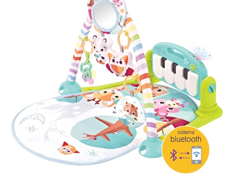 Tapete de Atividades com Piano e Bluetooth Pastime 2.0 Azul-Maxibaby