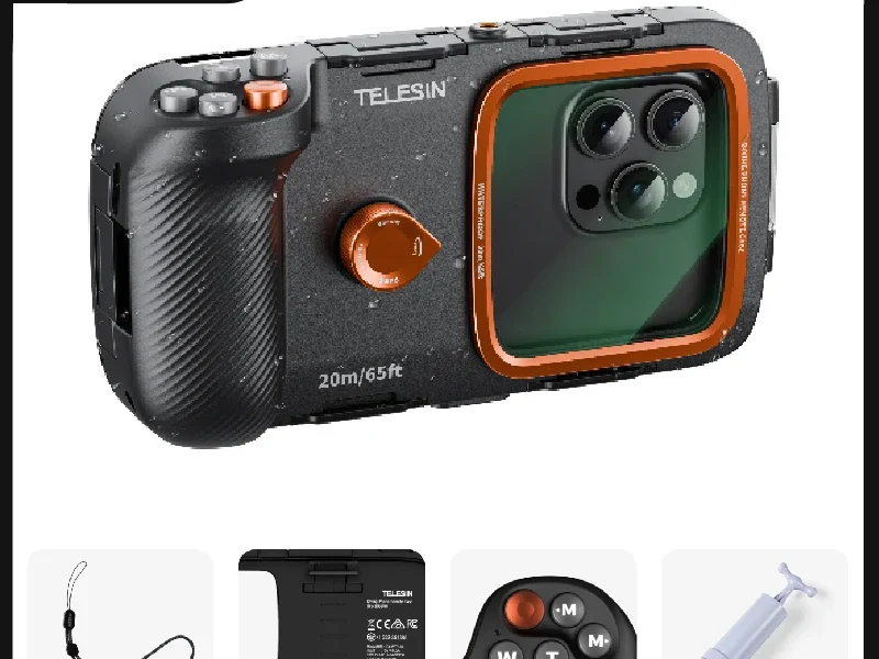Telesin capa de telefone à prova d’água para mergulho, universal, câmera de telefone, suporte de aperto de mão, ajuda de tiro, alça de controle remoto – AliExpress 44