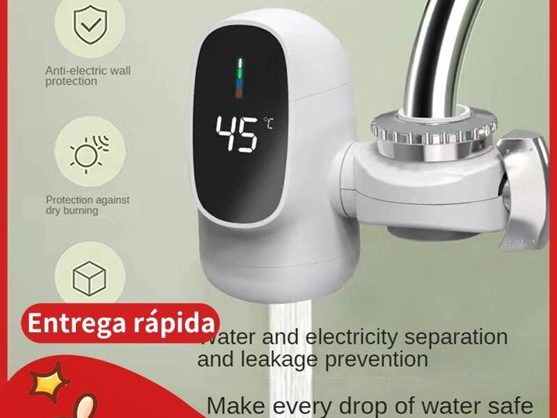 Torneira Aquecedora De Água Quente Elétrica Instantânea 3000W Com Display Digital Aquecedor Para De Banheiro . mdnkr458r