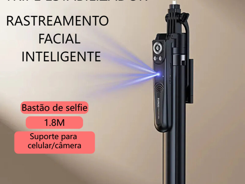 Tripe estabilizador com rastreamento facial inteligenre suporte para celular com câmera sem fio 360 graus PEI-SK05