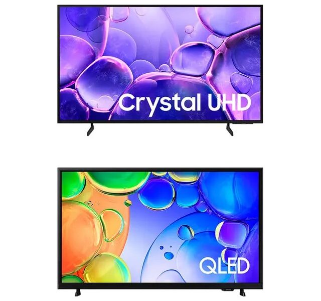 Tv Samsung 55 Crystal 4k + Smart Tv 43 Qled Full Hd