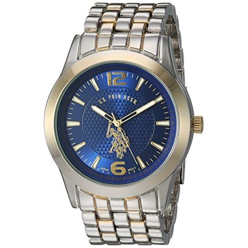 U.S. Polo Assn. Relógio masculino USC80466 analógico com mostrador de quartzo em dois tons