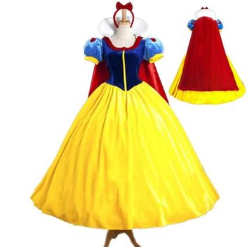 Vestido de Cosplay Branca de Neve para Adulto e Criança – Fantasia de Princesa para Festa de Halloween – Fantasia –