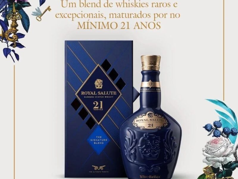 Whisky Royal Salute 21 anos The Signature Blend Escocês – 700 ml