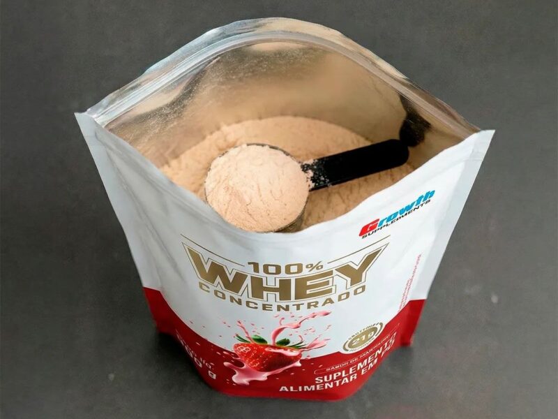 100% Whey Concentrado 900g Growth Supplements –