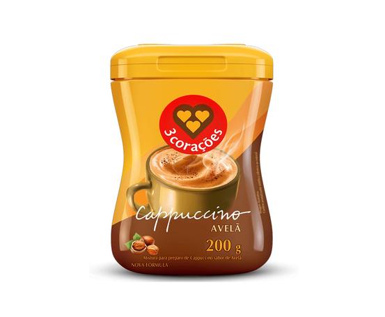 3 Corações Cappuccino Sabor Avelã, 200g
