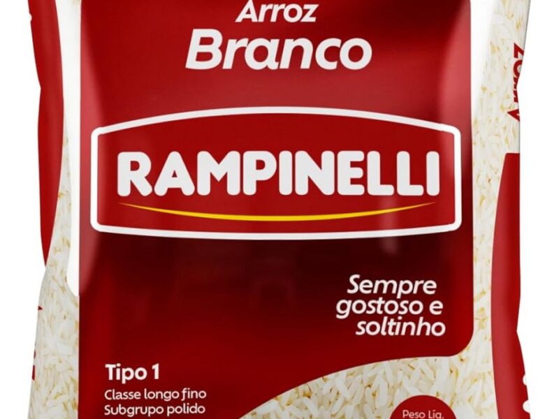 ARROZ BRANCO RAMPINELLI – TIPO 1 – PCT 2 KG